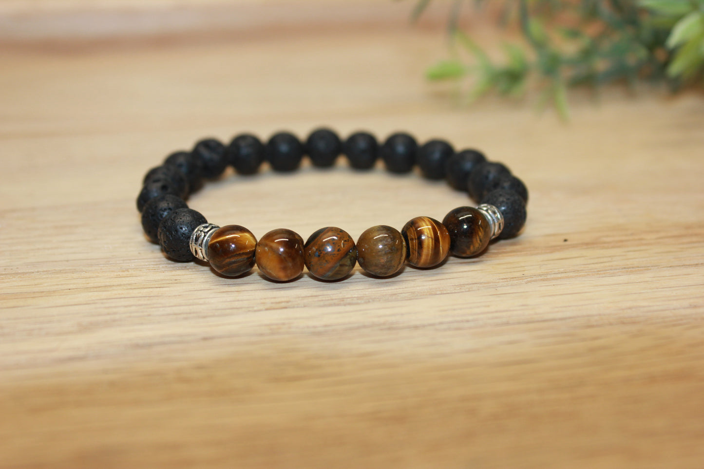 Tiger's Eye Lava 8mm