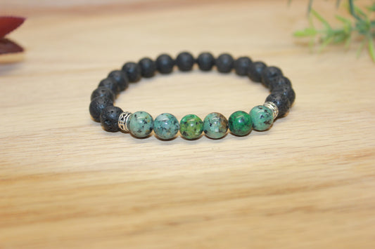 African Turquoise Lava 8mm