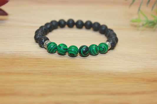 Malachite Lava 8mm