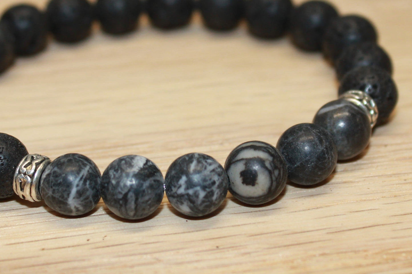 Zebra Jasper Lava 8mm