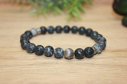 Zebra Jasper Solid 8mm