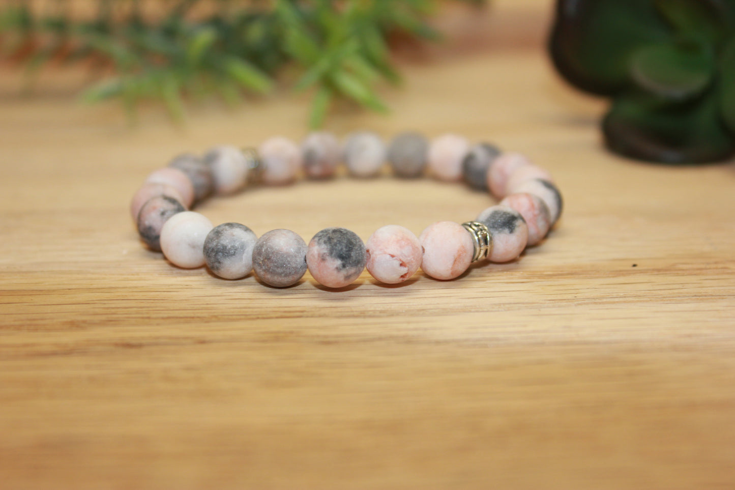 Pink Zebra Solid 8mm