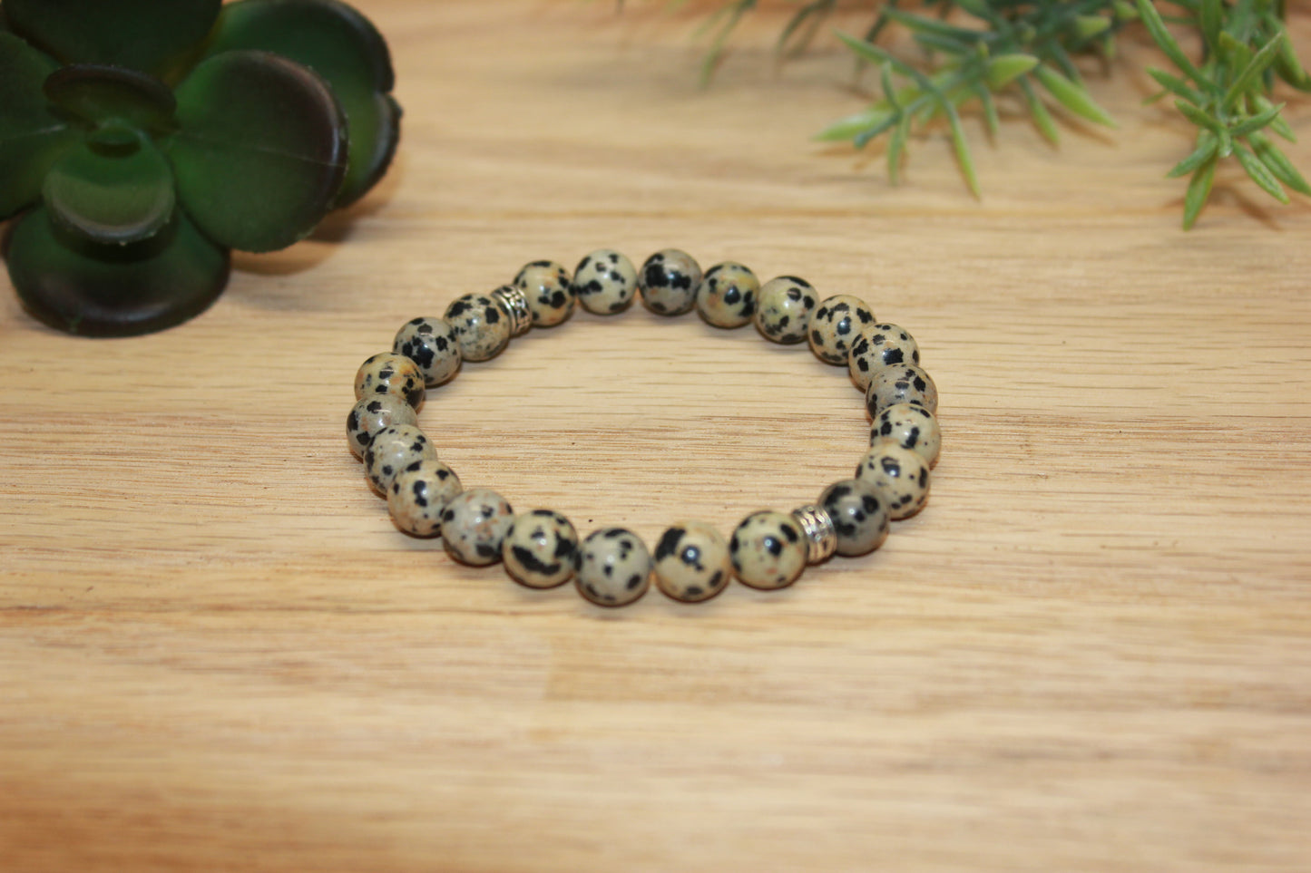 Dalmatian Jasper Solid 8mm