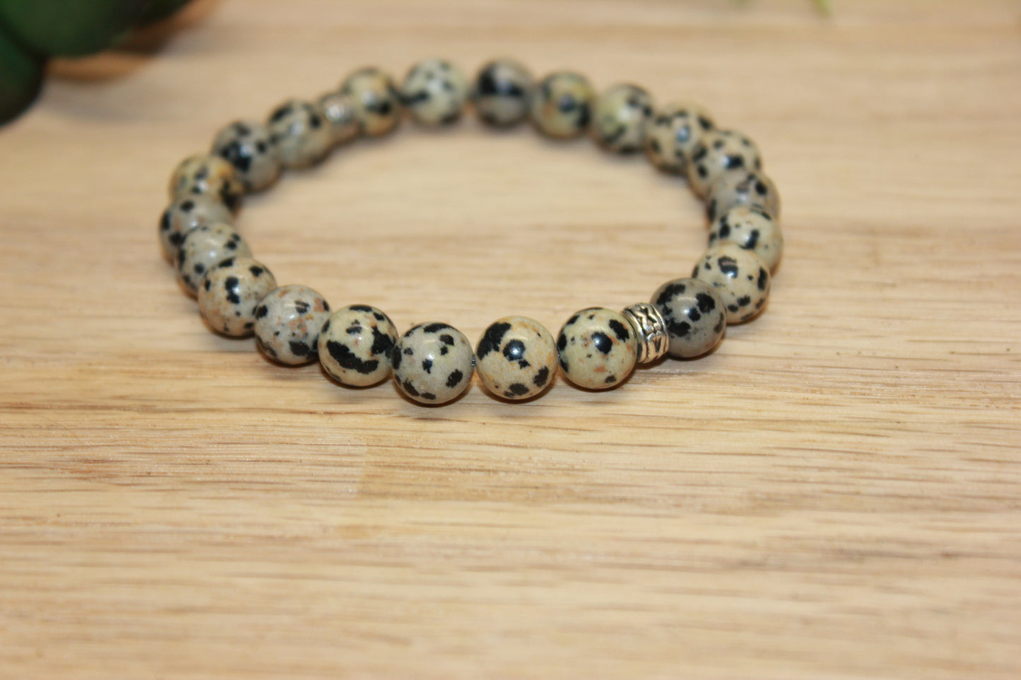 Dalmatian Jasper Solid 8mm