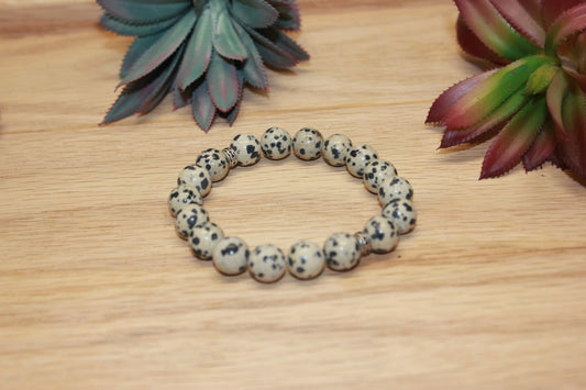 Dalmatian Jasper Solid 10mm