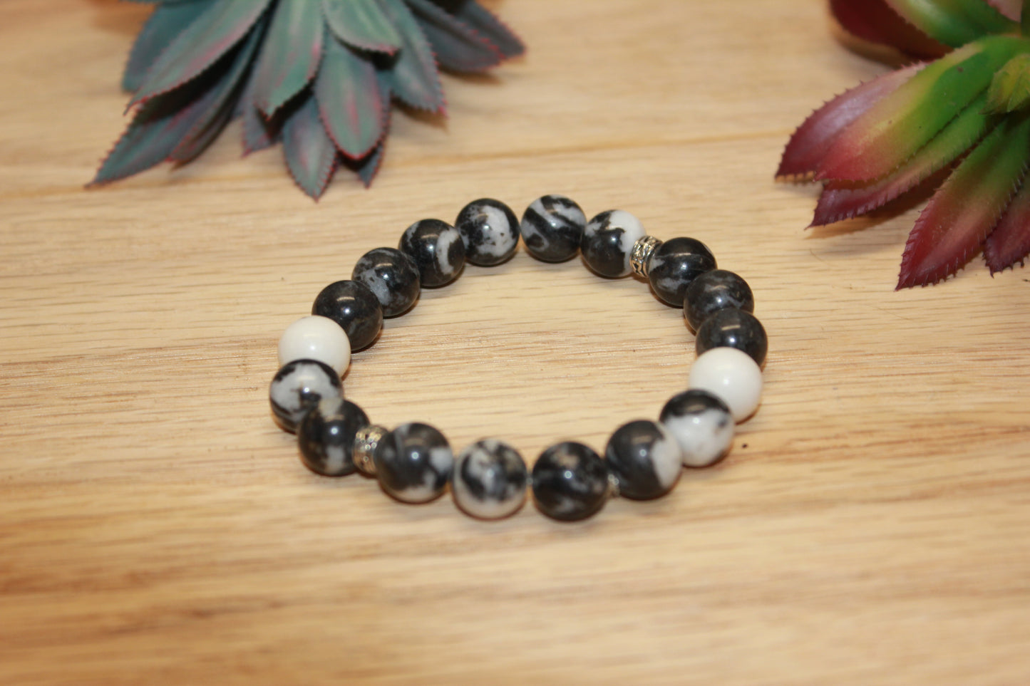 Zebra Jasper Solid 10mm