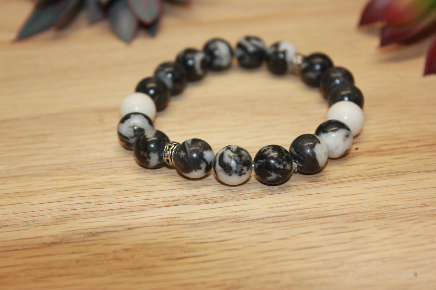 Zebra Jasper Solid 10mm